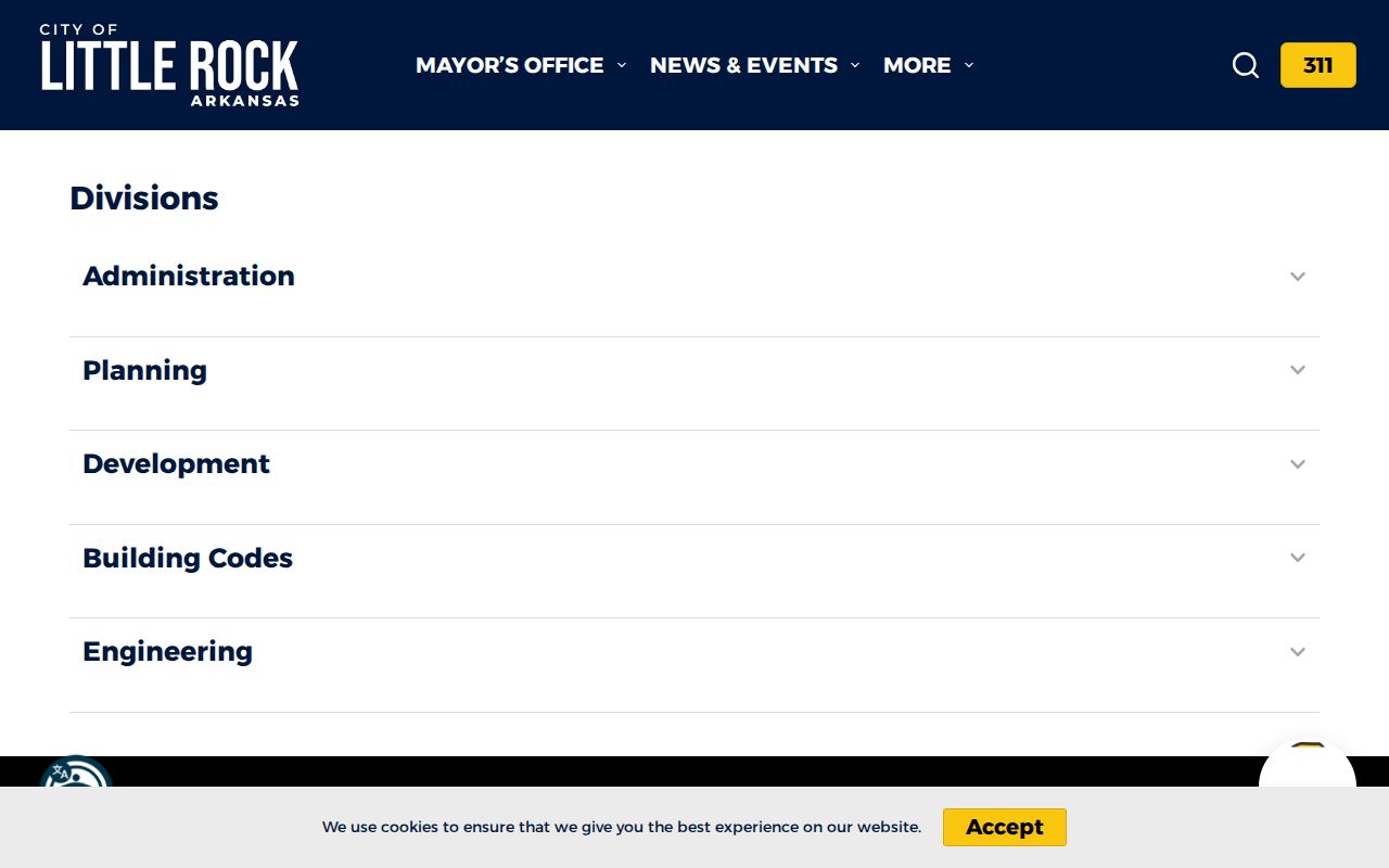 Pulaski County people directories Little Rock Planning staff directory screenshot